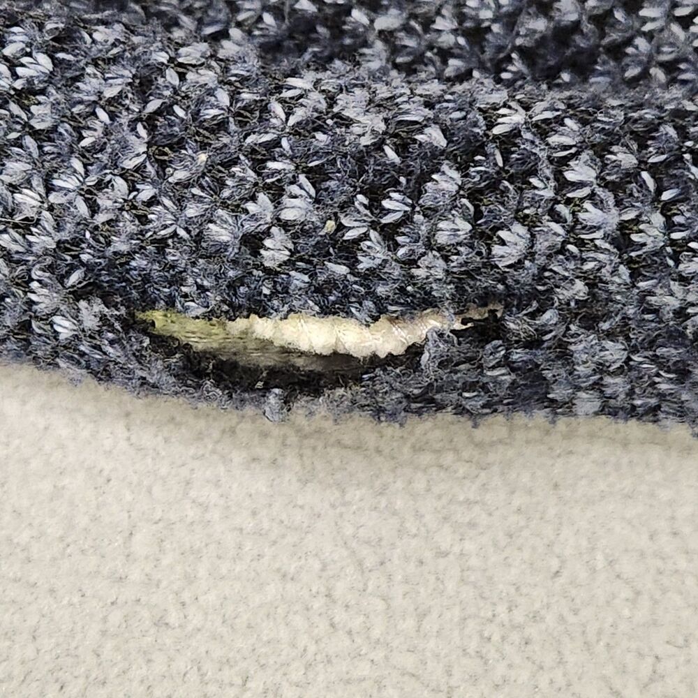 Orvis Brighton 1/4 Zip Sherpa Lined Sweater Men's Size XL Blue Pullover Textured - Picture 7 of 7